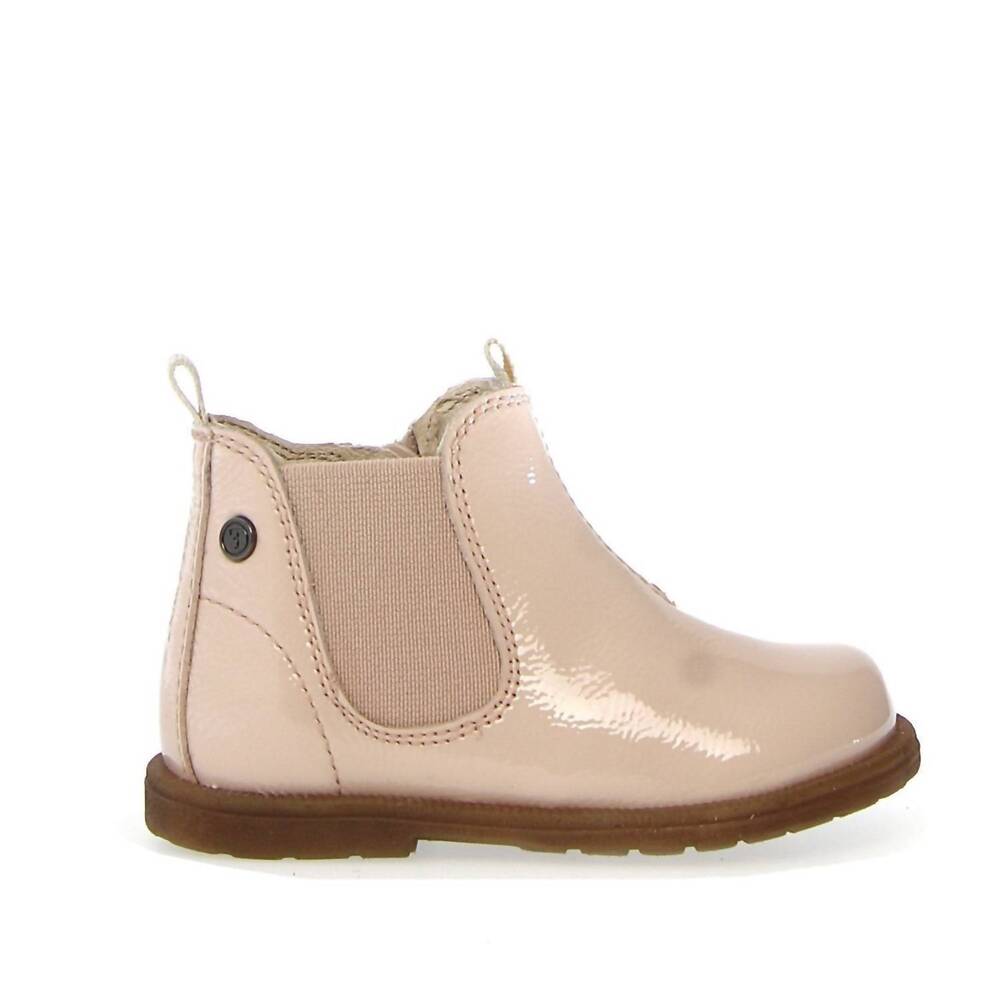 NEW FALCOTTO girl's winter wood first walker zip up bootie in nude